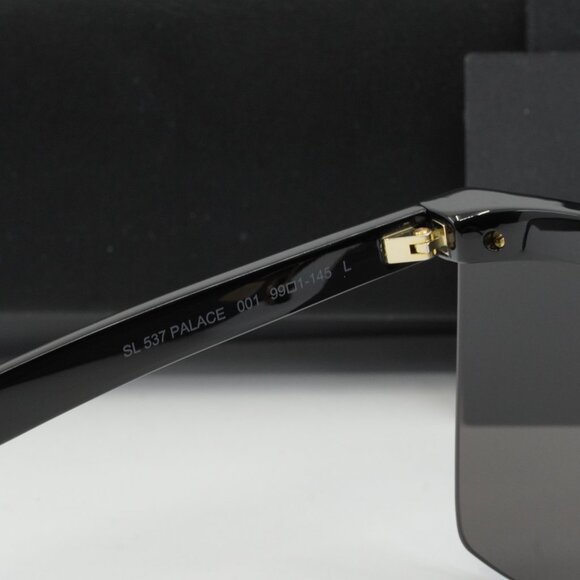Saint Laurent SL537 PALACE 001 Shield Sunglasses – Black - Picture 6 of 10
